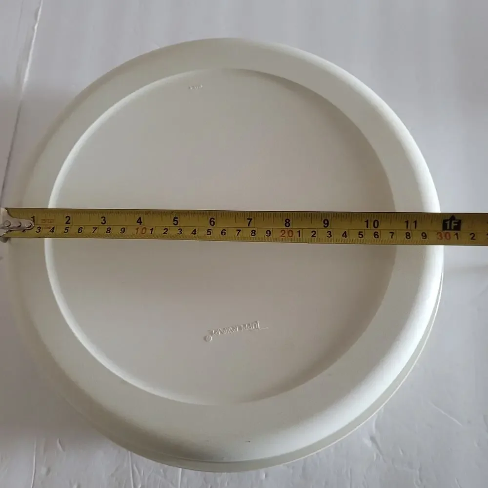 Vintage Tupperware 6-Compartment Serving Tray - Beige